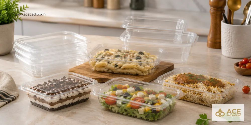 Flat Containers for meals 